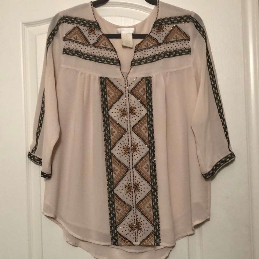 Flowy Beaded Top